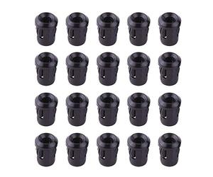 YIXISI 100pcs 3mm LED Porta Clip in Plastica, Portalampada Diodo, Supporti per Lampada a Sospensione (Nero)