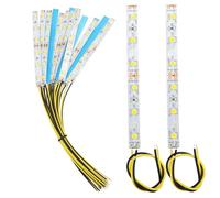 YIXISI 15 Pezzi 100mm Pre Cablato Striscia LED SMD, 2335 SMD LED, Modellismo LED, Luce Autoadesiva 12-18V, Giallo