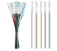 YIXISI 15 Pezzi 50mm Pre Cablato Striscia LED SMD, 2335 SMD LED, Modellismo LED, Luce Autoadesiva 12-18V, Bianco/Rosso/Giallo/Blu/Verde