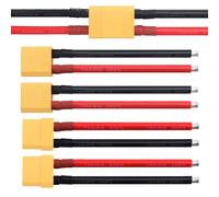 YIXISI 2 Paia XT90 Connettore Maschio Femmina, XT90 Connettore Spina con Cavo di Silicone 100mm 10AWG, per Batteria Lipo FPV Drone