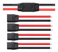 YIXISI 2 Paia XT90 Connettore Maschio Femmina, XT90 Connettore Spina con Connettore di Alloggiamento Guaina, con Cavo di Silicone 100mm 10AWG, per Batteria Lipo FPV Drone, Nero