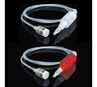 YIXISI 2 Pezzi Brew Sifone Tubo, Brew Manuale Sifone Filtro, Birra Vino Pompa, Pompa a Sifone per Birra Vino, Wine Making Syphon Tube per Travaso Liquidi, 1.9m, Rosso/Bianco