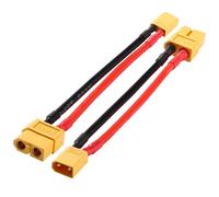 YIXISI 2 Pezzi Maschio XT30 a Femmina XT60 Adattatore connettore, Maschio XT-30 a Femmina XT-60 Spina Adattatore, con Cavo in Silicone 10cm 14AWG, per Batteria RC Drone LiPo