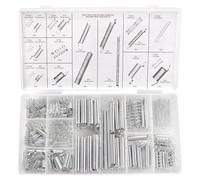 YIXISI 200 Pezzi 20 Taglie Molla Assortimento Set, Molle di Estensione Zincato Set, Kit Assortimento Molla di Trazione e Compressione, per Attrezzi E Dispositivi, Utensili Manuali