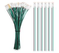 YIXISI 25 Pezzi 17mm Pre Cablato Striscia LED SMD, 2835 SMD LED, Modellismo LED, Luce Autoadesiva 12-18V, Verde