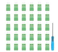 YIXISI 30 Pezzi PCB Morsetto, 2.54mm 2 Pin PCB Morsettiera a Vite, per Arduino DIY Project, Verde