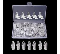 YIXISI 30PCS Tenda Morsetto, Tarp Clip, Clip Plastica, Mollette per Tenda da Campeggio Antivento da Stringere per Attività all'aperto