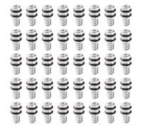 YIXISI 40 Pezzi 18x6 mm Metallo Mensole Supporto Cilindrico, Supporti Ripiani Armadio Supporto Mensole Staffe, per Mobili da Cucina