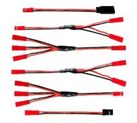 YIXISI 6 Pezzi JST Plug Splitter Kit, JST a JR Adattatore, JST Y Adattatore Parallelo Cablaggio, Compatibile con Traxxas TRX-4 RC Auto Crawler Truck Ventola di Raffreddamento ESC Batteria