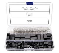 YIXISI 60 Sets 3 Pin JR Servo Connettore, Cavo Universale Servo Cavo Connettore e Maschio Femmina Crimp Pin Kit, Compatibile con Futaba JR Hitec Spektrum RC Connettori