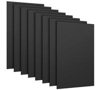 YIXNSW 8 pannelli in plastica nera A4, 30 x 21 cm, in plastica nera, 2 mm, per modellismo, fai da te, decorazione per la casa