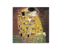 YiXong The Kiss By Gustav Klimt - Poster decorativo da parete su tela, originale, stampa artistica su tela, poster decorativo moderno per camera da letto, 70 x 70 cm