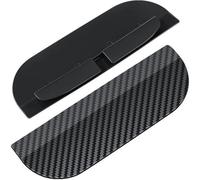 YIXUEERWSY 2 Pezzi Parapioggia Specchietto Retrovisore per Mini Cooper R50 R53 R56, Fibra di Carbonio Flessibile Visiva Antiriflesso Estetica Sportiva