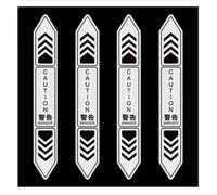 YIXUEERWSY 4Pcs Adesivi per Portiere Aperte per Smart Fortwo 451 453 Forfour 450 452 454, Adesivi di Avvertimento per Portiere Adesivi Riflettenti per Viaggiare in Sicurezza di Notte