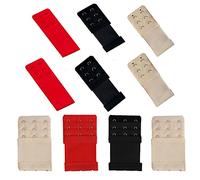 YiXuTag Estensore per Reggiseno,10Pcs Allunga Reggiseno con 2/3 Ganci,Morbido ed elastico,lavabile,Allarga Reggiseno,Reggiseno Extender Estensore Estensione Bra Reggipetto Cinturino,allunga reggiseno