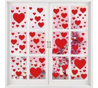 YiYa Adesivi Per San Valentino Adesivi Per Finestre Di San Valentino Adesivo Murale A Forma Di Cuore Per San Valentino Adesivi Di Nozze Decorazioni Murali Biglietti D'Auguri Parti Addobbi