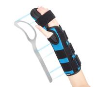 YiYame Supporto notturno per mano a riposo, tutore polso per tunnel carpale, tendinite, supporto per polso e mano per lesioni al polso, tendinite, mano colpita da ictus, Mano destra, M