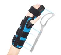 YiYame Supporto notturno per mano a riposo, tutore polso per tunnel carpale, tendinite, supporto per polso e mano per lesioni al polso, tendinite, mano colpita da ictus, mano sinistra, L