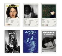 YIYANGQ Gracie Poster Abrams Album Cover Limited Edition (Set di 6) senza cornice 20 x 30 cm (20 x 30 cm) poster estetici scansionabili con codice canzone musicale