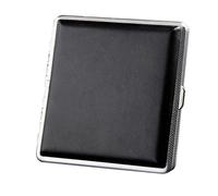 YiYFiT Custodia per sigarette, in pelle Custodia per sigarette Holder Custodia portatile per sigarette Custodia per sigarette personalizzata per Roll Ups può contenere 20Pcs sigarette (nero)