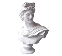 YiYFiT Resina Busto Statua Figurina, 6" 15cm Mitologia Greca Dio Apollo Busto Scultura figurina per la casa Ornamento Ufficio Libreria Decor Schizzo Pratica Fai da Te Arte Regalo-Apollo