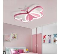 YIYIBYUS Lampada da soffitto a farfalla Camera da letto per ragazze Lampada da soffitto dimmerabile a LED a farfalla creativa