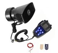 YIYIDA Allarme auto Clacson per auto Luce blu pulsante Corno d'aria 130db Car Horn Corno d'allarme Amplificatore sonoro Con Mic PA Speaker System 7 toni Corno dell'automobile per 12V camion Navi ect