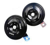 YIYIDA Car Horn Clacson 118DB 12V Tromba d'aria Super forte tono alto e basso tono doppio corno in metallo con impermeabile universale auto corno per auto elettrica per moto camion camion barca ecc