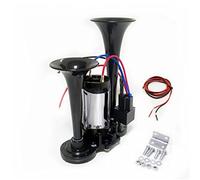 YIYIDA Clacson elettrico a doppio tubo da 24 V per moto, SUV, camion, moto d'acqua, ecc., 170 dB, materiale ABS universale, stile compatto, YYDA847