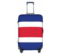 Yiyilong Borsa per bagagli, motivo bandiera Costa Rica, con cerniera, colore: bianco, M, bianco, M