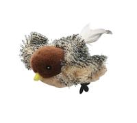 YIYILU Chirping Uccellino Interattivo per Gatti, Giocattolo Elettrico con Piume e Suono