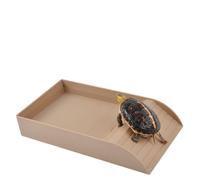 YIYILU Tortoise Water Dish - Piatto da Bagno con Tartaruga, 30,5 x 14,8 x 5,8 cm, ABS Ciotola in per Tartaruga, Tartaruga Tortoise Food Dish with Ramp Accessori per Habitat Tartaruga