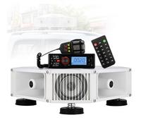 YIYIRAN Altoparlante Pubblicitario da Tetto per Esterni con Amplificatore Bluetooth, Megafono per Auto, Microfono, Telecomando E Riproduzione delle Registrazioni, 4 Tweeter + 4 Woofer 400w