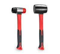 YIYITOOLS Set di 2 martelli, martello in gomma da 16 once e martello morbido a doppia faccia da 40 mm, adatto per la costruzione e la ristrutturazione della casa