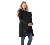 YIzdegg Giacca da portare invernale calda in cotone per donna con zip completa, giacca da portare con colletto in pelliccia, giacca invernale, capispalla donna, giacca premaman con inserto per bambino