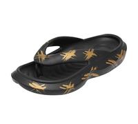 YIzdegg infradito da donna eleganti: scarpe estive con plateau antiscivolo, leggere, infradito comode, sandali da trekking, morbidi per le vacanze in spiaggia, Nero , 42 EU