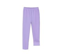 YIzdegg Leggings termici da ragazza, invernali, spessi, imbottiti, per bambini, in cotone, caldi, invernali, comodi, elastici, leggings sportivi per adolescenti, ragazze Y2K Streetwear, viola chiaro