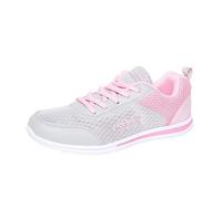 YIzdegg Sneaker Damen Atmungsaktiv - Turnschuhe Bequem Für Damen Rutschfest Wanderschuhe Outdoor Laufschuhe & Sportschuhe Leichtgewichts Mesh Schuhe Lace Up Tennisschuhe Joggen Training, Rosa, 42 EU