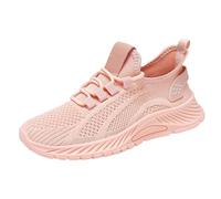 YIzdegg Sneaker & Sportschuhe Für Damen - Turnschuhe Bequeme Laufschuhe Sommer Outdoor Walkingschuhe Atmungsaktiv Mesh Joggingschuhe Leichtgewichts Bequeme Straßenlaufschuhe Freizeitschuhe Damen, Rosa