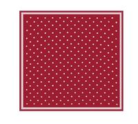 Yizelli 27,50 x 27,50 Pollici Sciarpa Quadrata Fazzoletto da Collo Vintage a Pois Moda Capelli Bandane per Donna e Ragazze (Rosso)