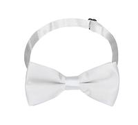Yizelli Bambini Solid Colore Papillon Collare Banda Regolabile Pre-legato Papillon per Toddler Bambini Ragazzi Ragazze (Bianco)