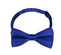Yizelli Bambini Solid Colore Papillon Collare Banda Regolabile Pre-legato Papillon per Toddler Bambini Ragazzi Ragazze (Blu Reale)