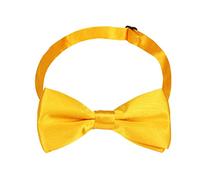 Yizelli Bambini Solid Colore Papillon Collare Banda Regolabile Pre-legato Papillon per Toddler Bambini Ragazzi Ragazze (Giallo)