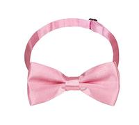 Yizelli Bambini Solid Colore Papillon Collare Banda Regolabile Pre-legato Papillon per Toddler Bambini Ragazzi Ragazze (Rosa)