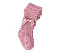 Yizelli Collant in Cotone per Neonati Bambine Bambini Piccoli per Collant Bowknot Primaverili e Autunnali per Bambini da 0 a 8 Anni (Viola Rosa Rosso S)