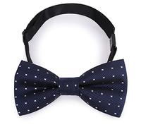 Yizelli Papillon per Bambini Collare a Fascia Regolabile per il Collo Papillon Prelacciato per Bambini, Neonati e Piccoli (Blu Navy)