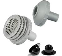 Yizemay Tappo per presa piscina, ugello di ingresso e tappo del foro con raccordi da 3,2 cm per accessori per piscina Bestway, kit di connettori per getto d'acqua per piscina