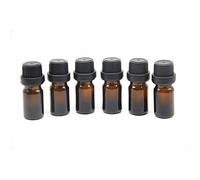 YIZHAO, 5ml Bottiglia di Vetro Ambra per Oli Profumati, Aromaterapia, Olio Dffusore,Olio Essenziale,con cappucci sicuri - 12 Pcs