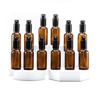 YIZHAO Bottiglie Spray Vetro 30ml, Ambra Spruzzino Nebulizzatore Piccolo, per Olii Essenziali, Profumo, Pulizia, Cosmetici, Viaggio, Farmacia - 12 Pcs