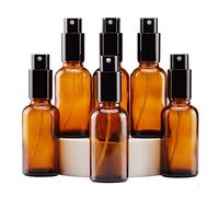 YIZHAO Bottiglie Spray Vetro 30ml, Ambra Spruzzino Nebulizzatore Piccolo, per Olii Essenziali, Profumo, Pulizia, Cosmetici, Viaggio, Farmacia - 6 Pcs